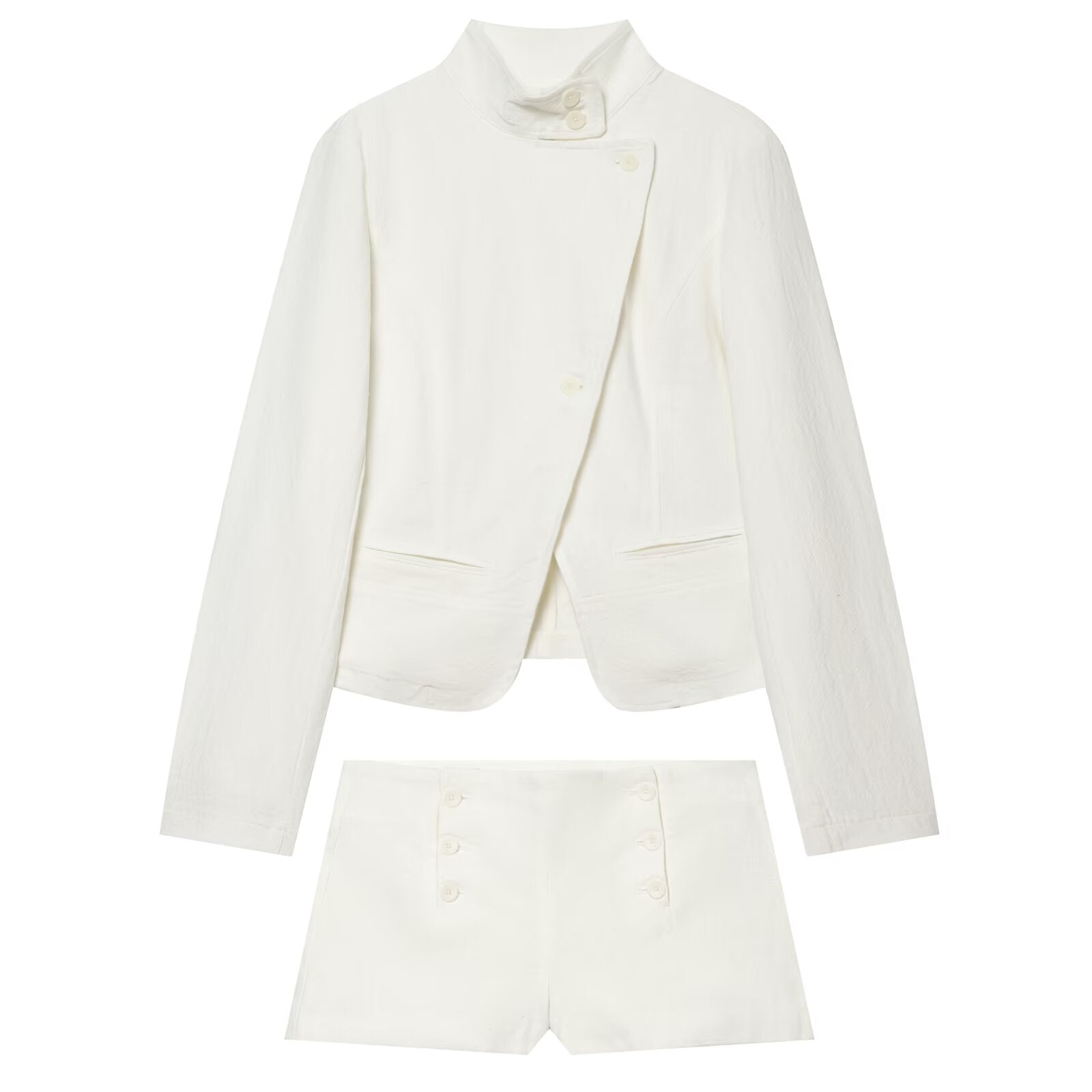 suit Women's 2 pieces slim stand collar Coat+shorts