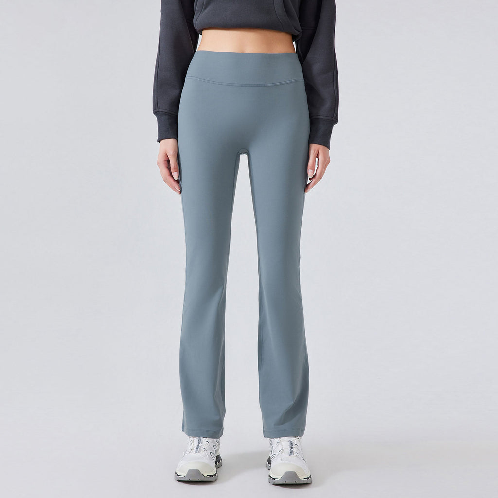 LU Women's new velvet elastic sports bell bottoms
