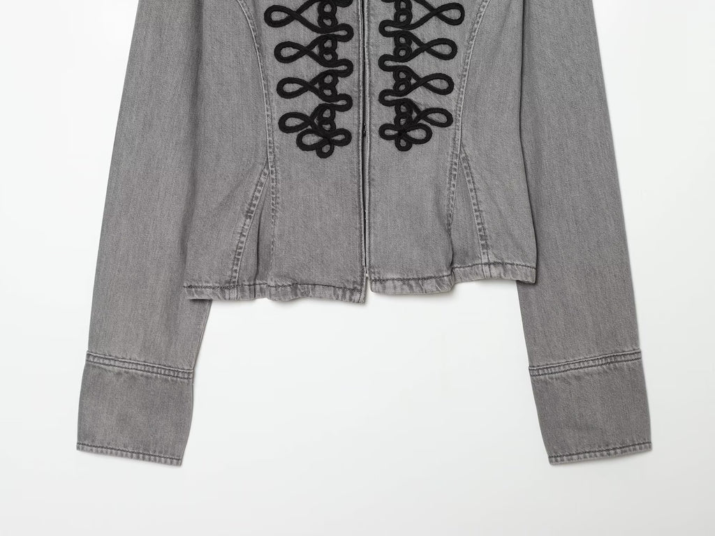 Women's short skirt style hem slim Coat