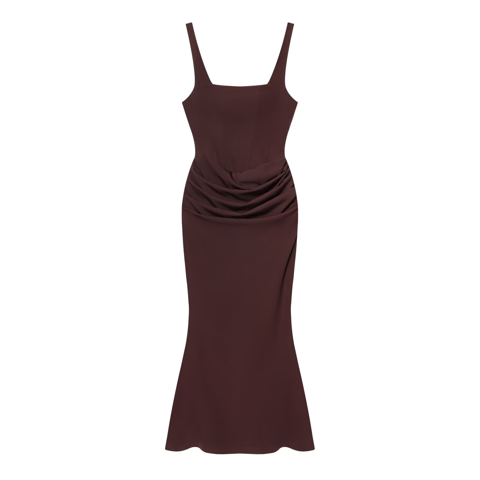 Women's backless suspender bodycon MIDI dress