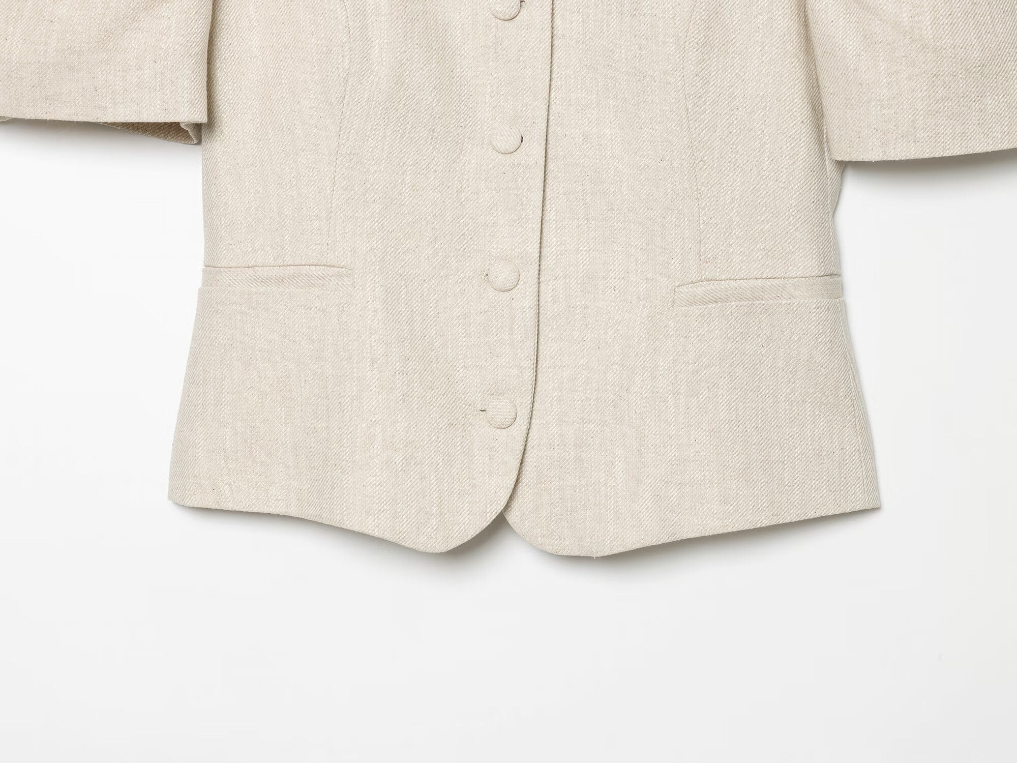 Women's bubble short sleeved slim Blazer Coat