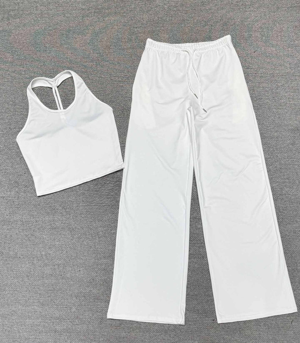 Women's new quick-drying beauty back sling sports running two-piece suit