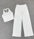 Women's new quick-drying beauty back sling sports running two-piece suit