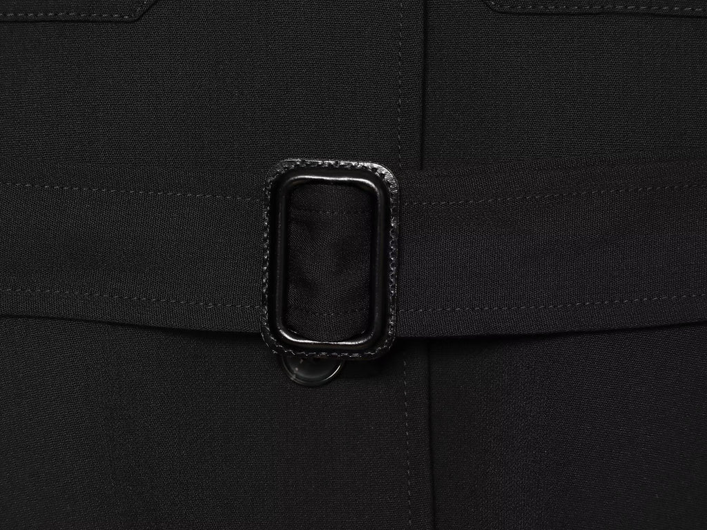 Women's With Belt round neck buckle jacket