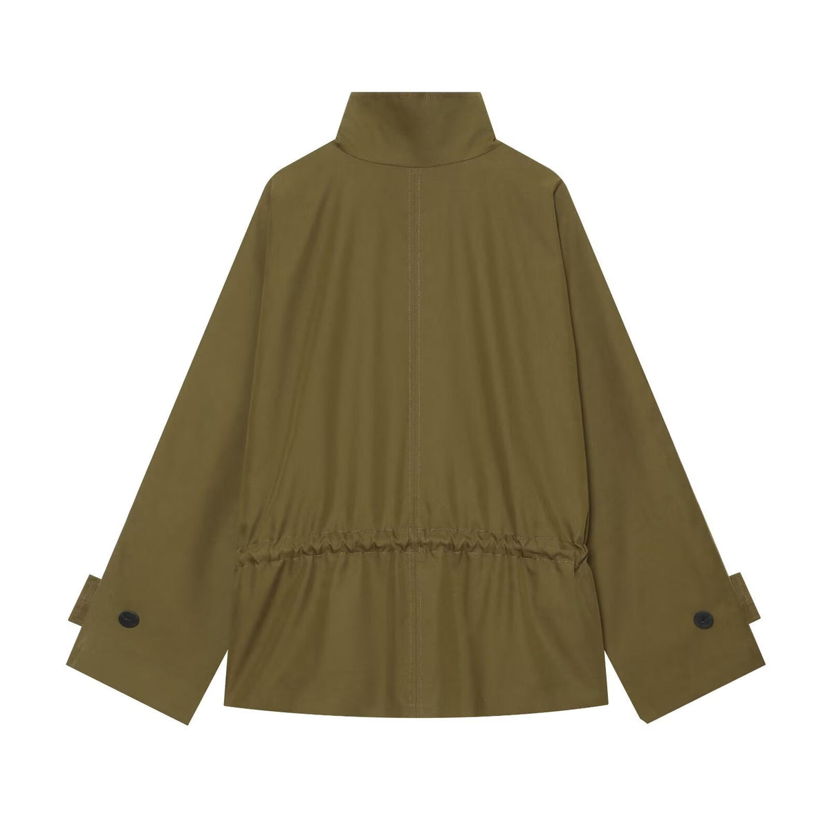 Women's with drawstring loose parka Coat