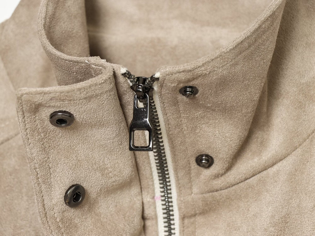 Women's suede texture short strap jacket Coat