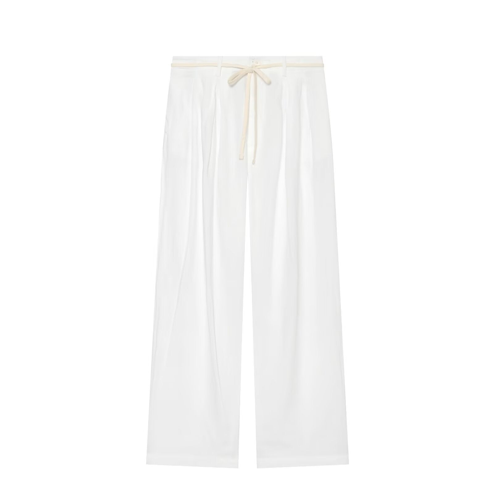 suit Women's 2 pieces Edge decoration linen blend shirt + pants
