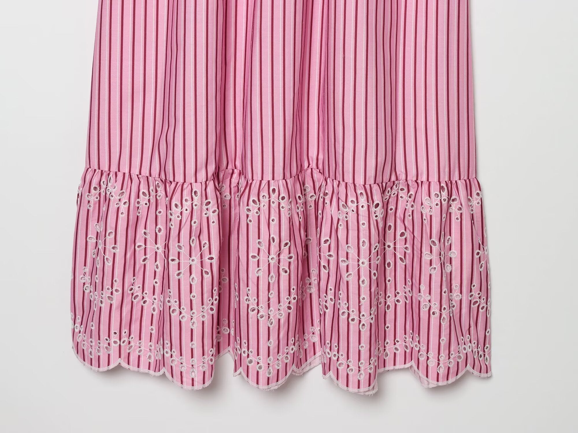 Women's bow wide shoulder strap striped dress