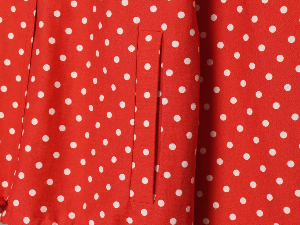 suit Women's 2 pieces polka dot bubble sleeve Coat+ Shorts