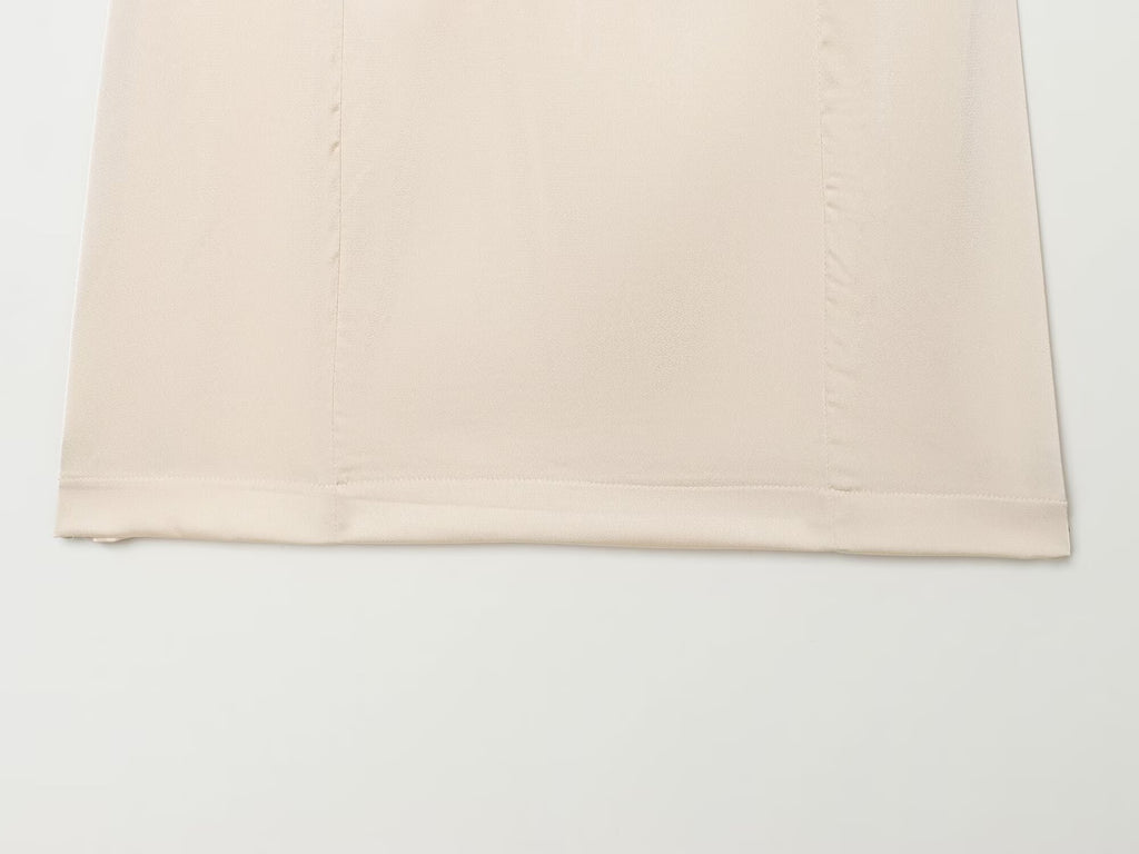 Women's satin textured Split mini dress