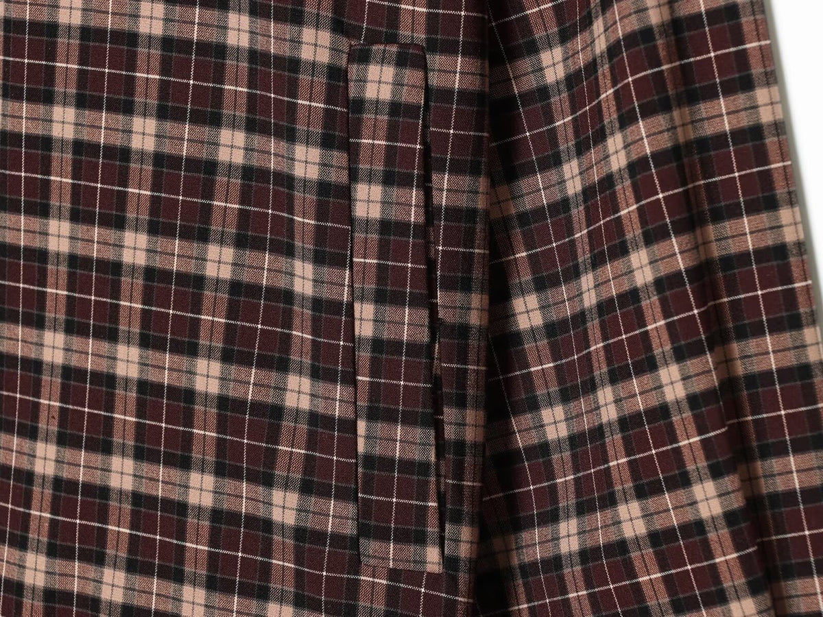 suit Women's 2 pieces casual short plaid Coat+culottes