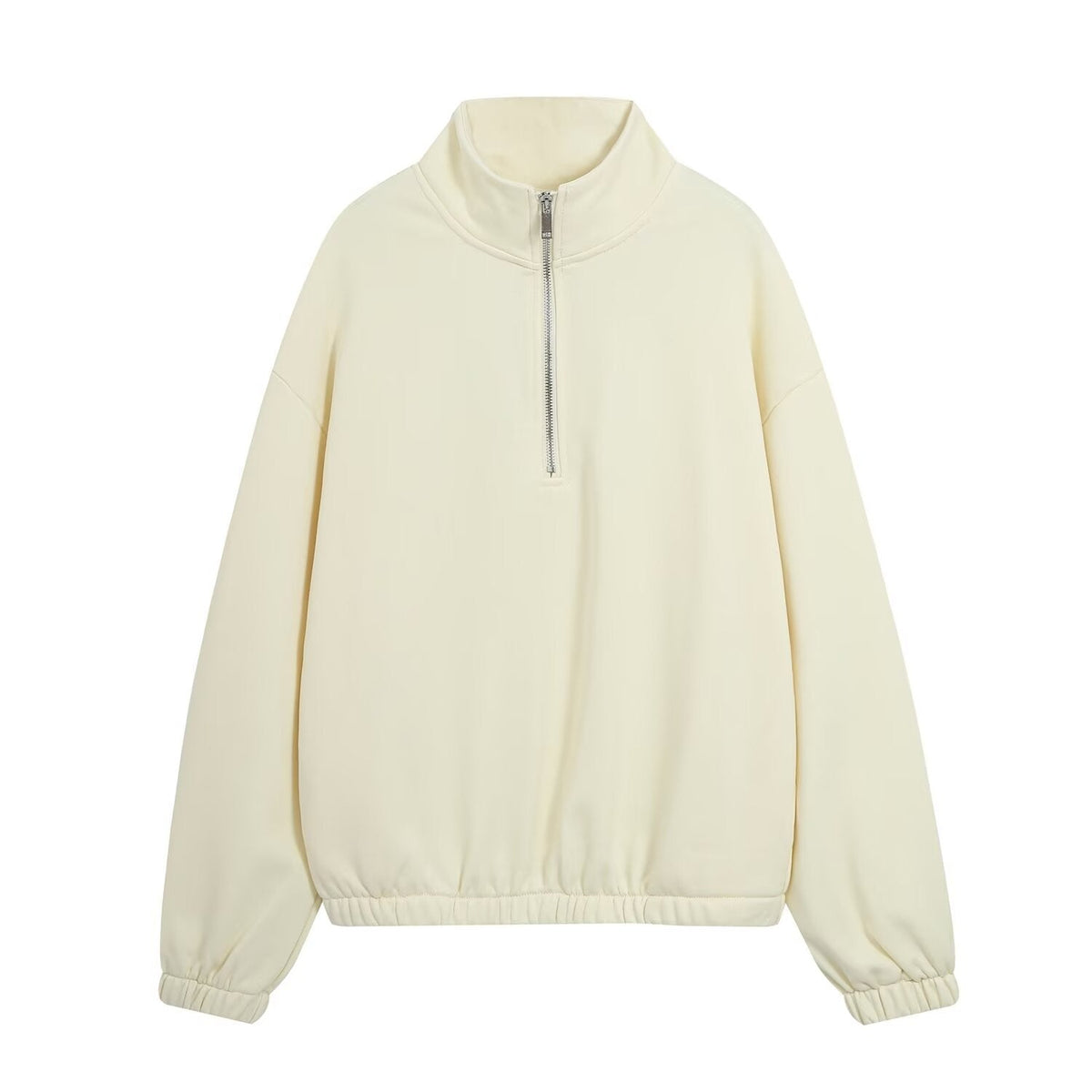 Women's casual versatile zipper sweatshirt