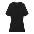 Women's balloon shaped short sleeved mini dress