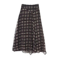 Women's casual retro plaid printed MIDI skirt
