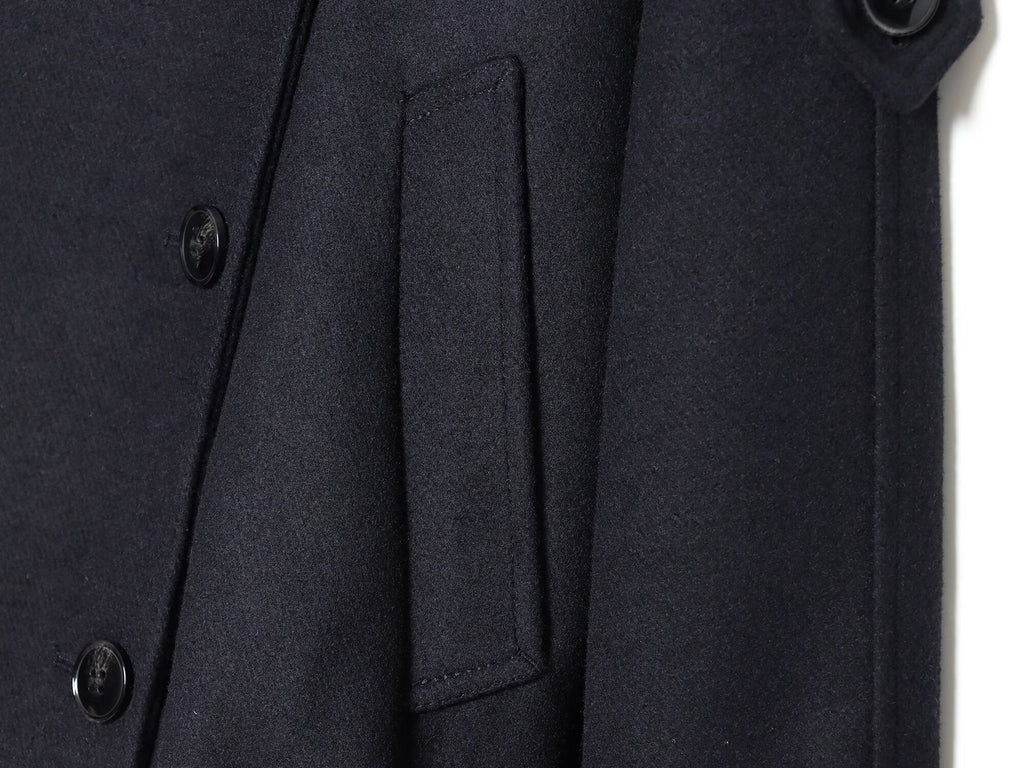 Women's thick double breasted chimney collar Coat