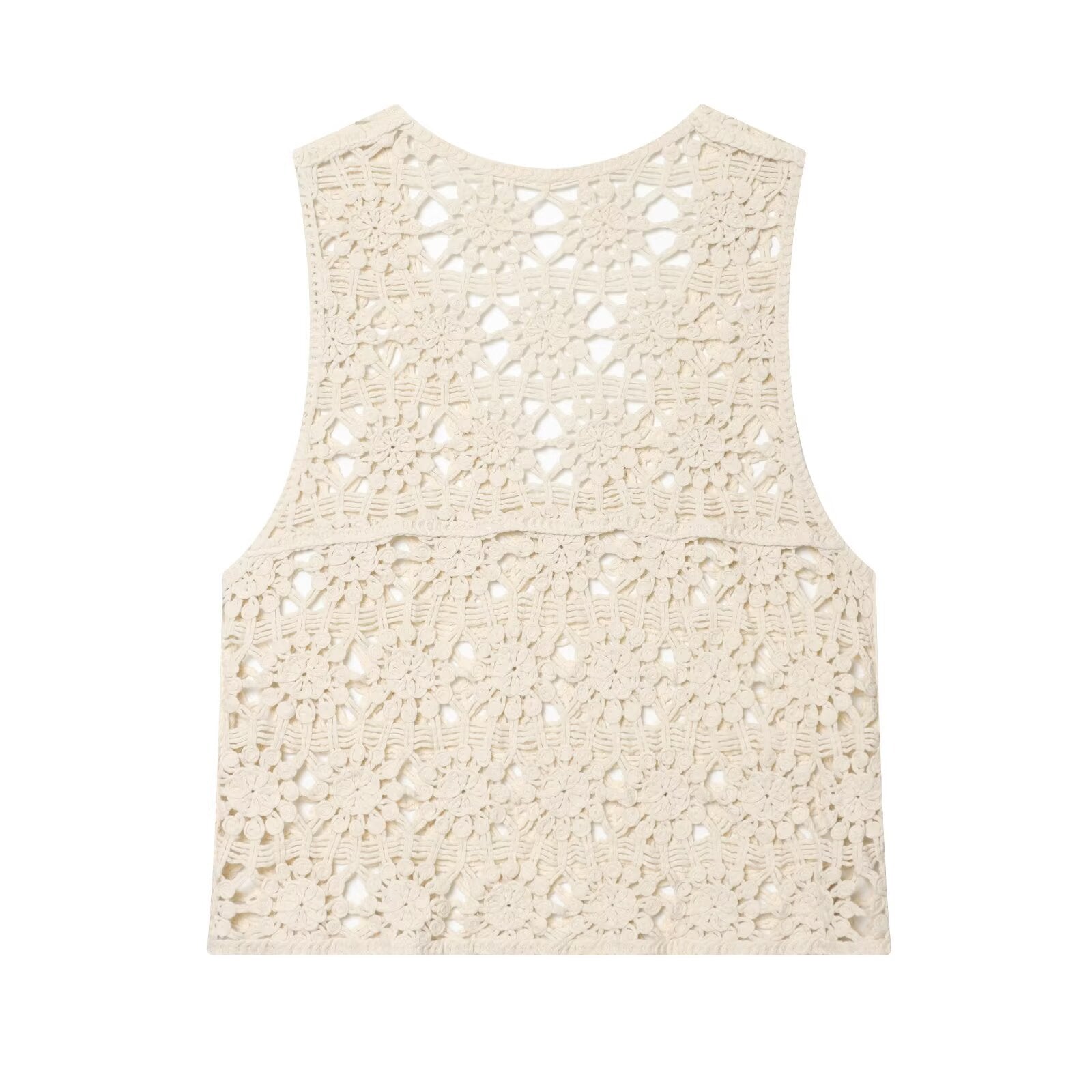 Women's casual hollow knitted vest