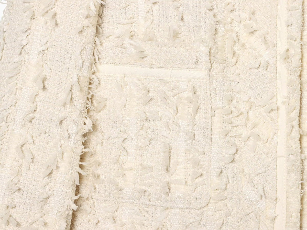 Women's casual high neck jacquard Coat