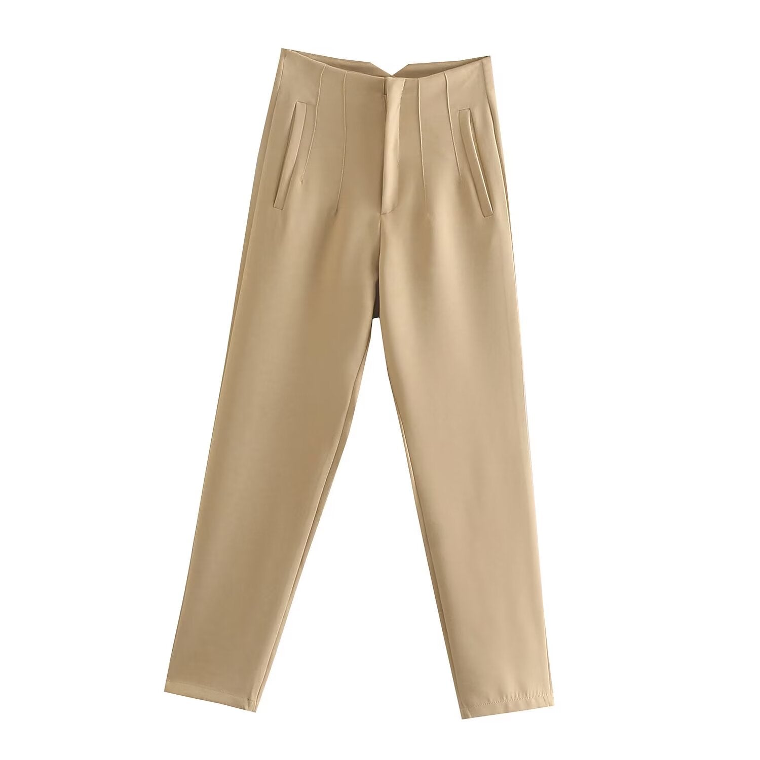 2026 Women's multi-color pleated high waisted pants