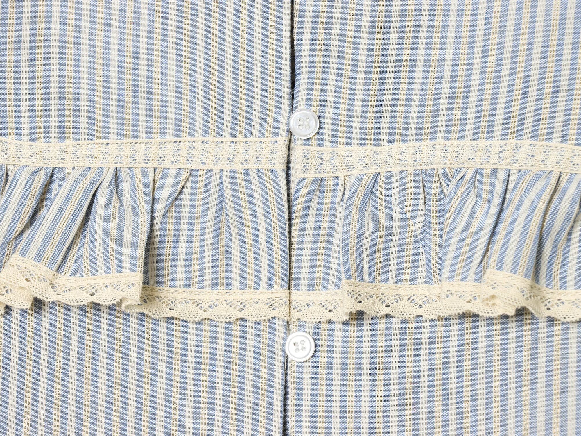 Women's metallic layered decorative striped shirt