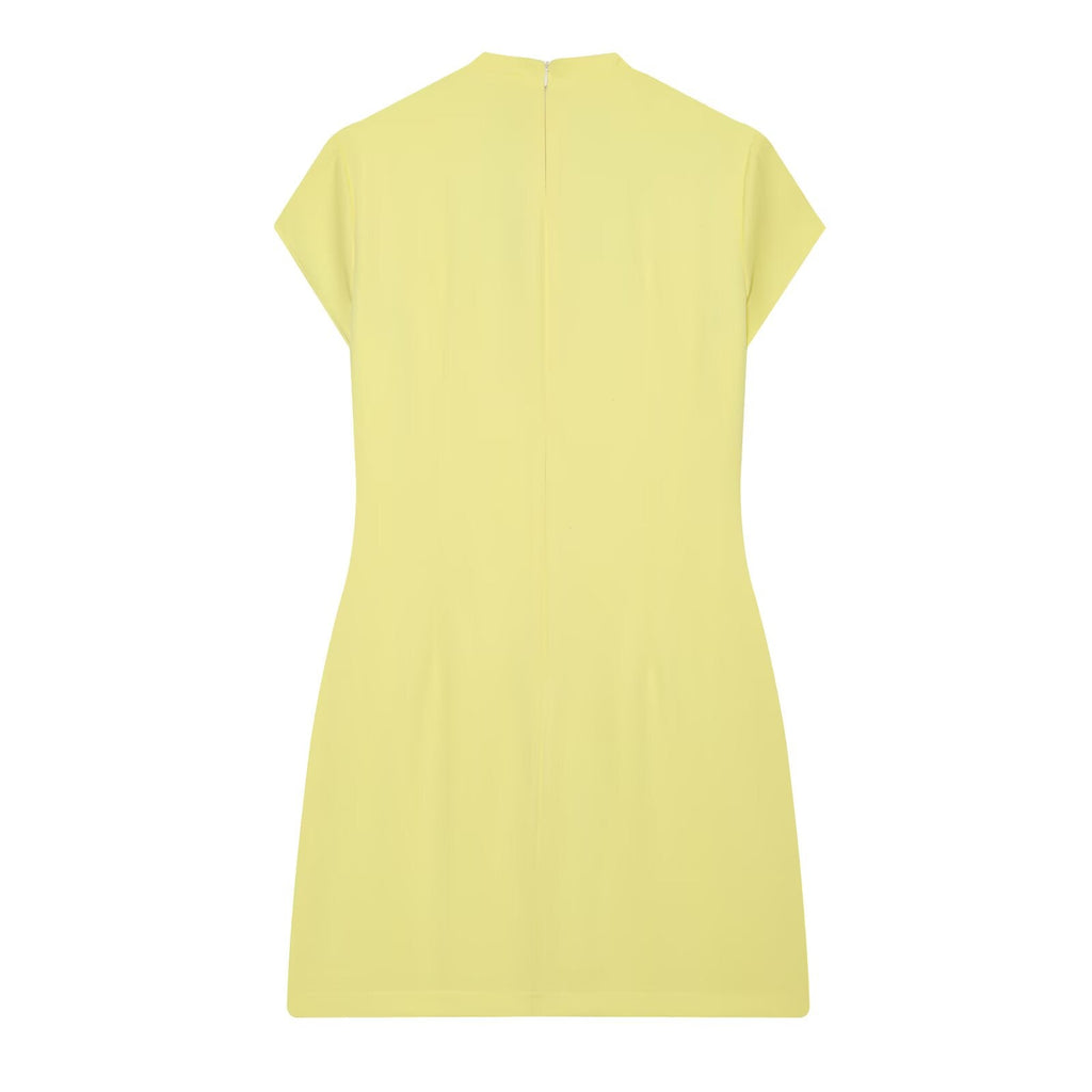 Women's bow decoration slim mini dress