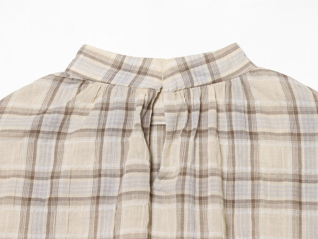 Women's Layered Decorative Short Plaid Top