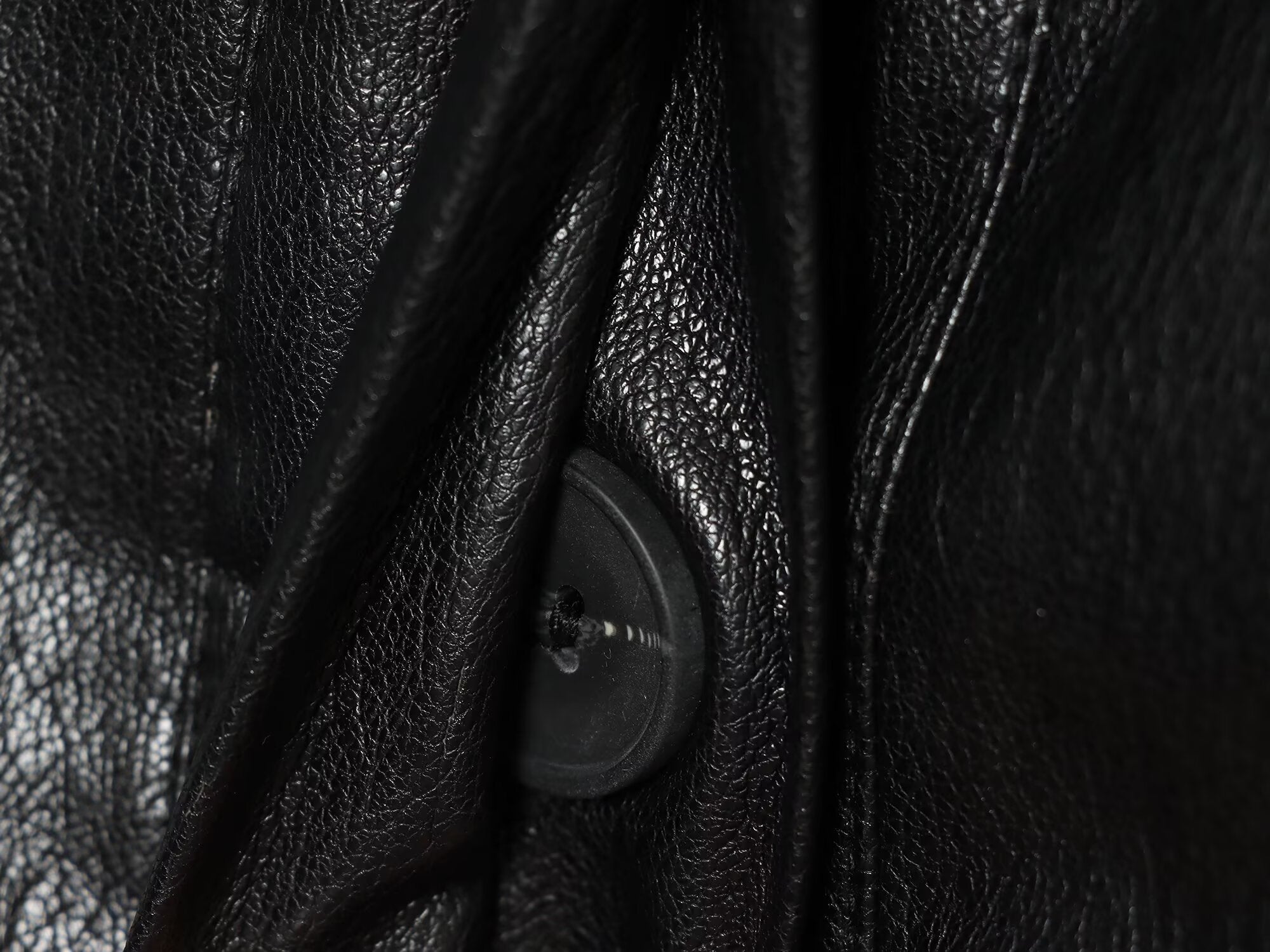 Women's balloon shaped Faux Leather jacket Coat