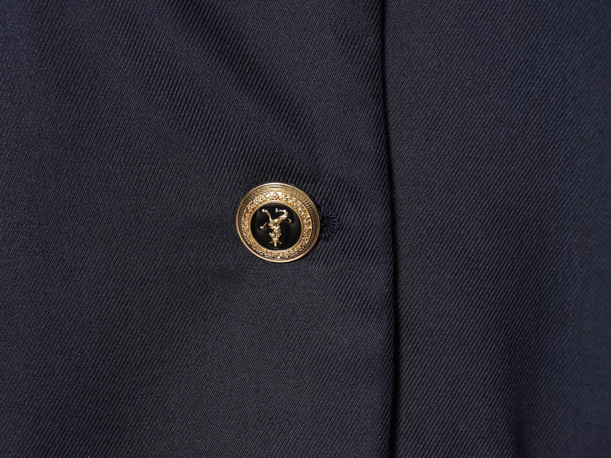 Women's gold button decoration slim Blazer Coat
