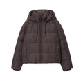 Women's winter fashion short warm hooded cotton jacket Coat