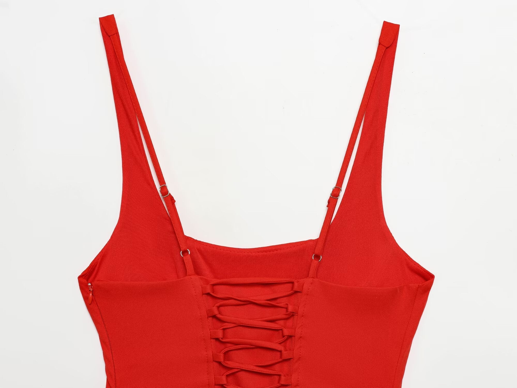 Women's sexy sleeveless hip hugging tied dress