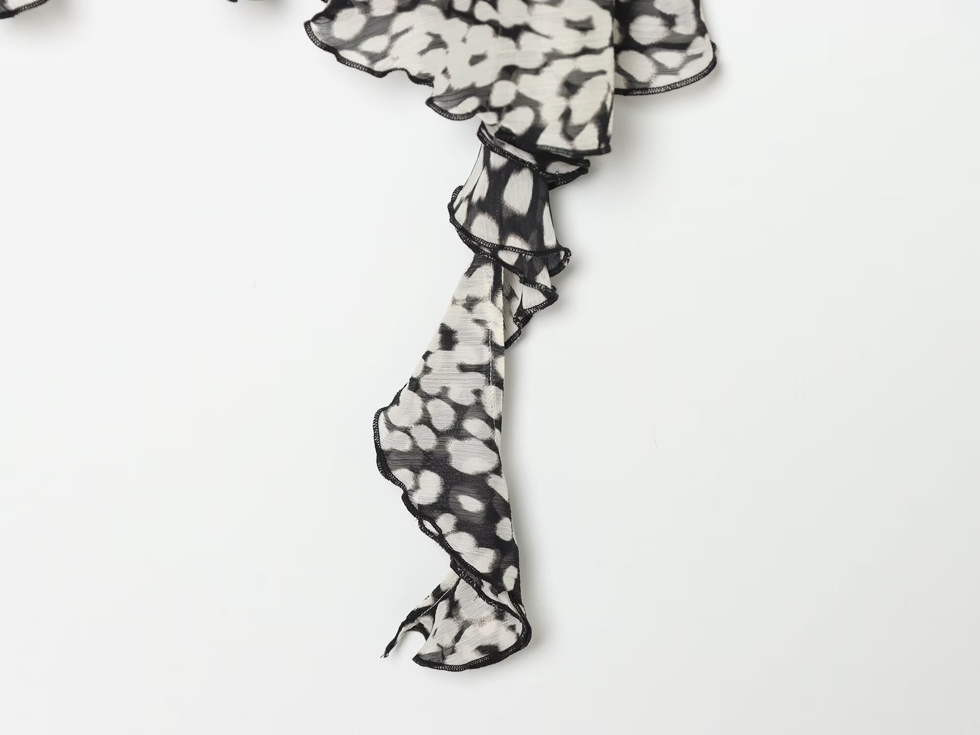 Women's asymmetric printed suspender dress