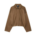 Women's casual suede textured jacket Coat