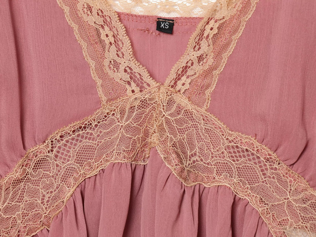 Women's lace suspender lingerie style top