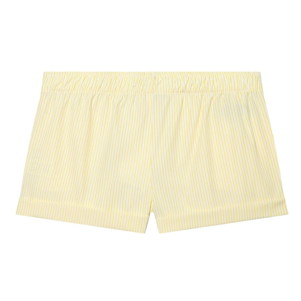 suit Women's 2 pieces loose striped poplin loose shirt+Shorts