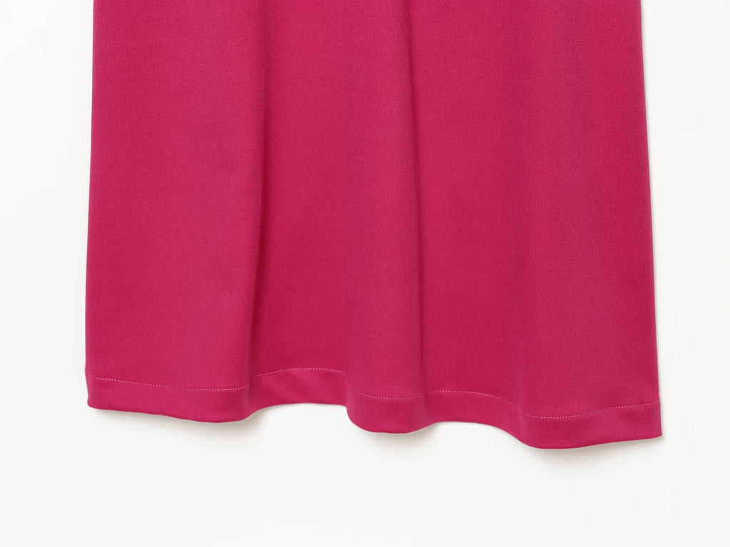 Women's sexy sleeveless draped MIDI dress