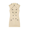 Women's opening design windbreaker style mini dress