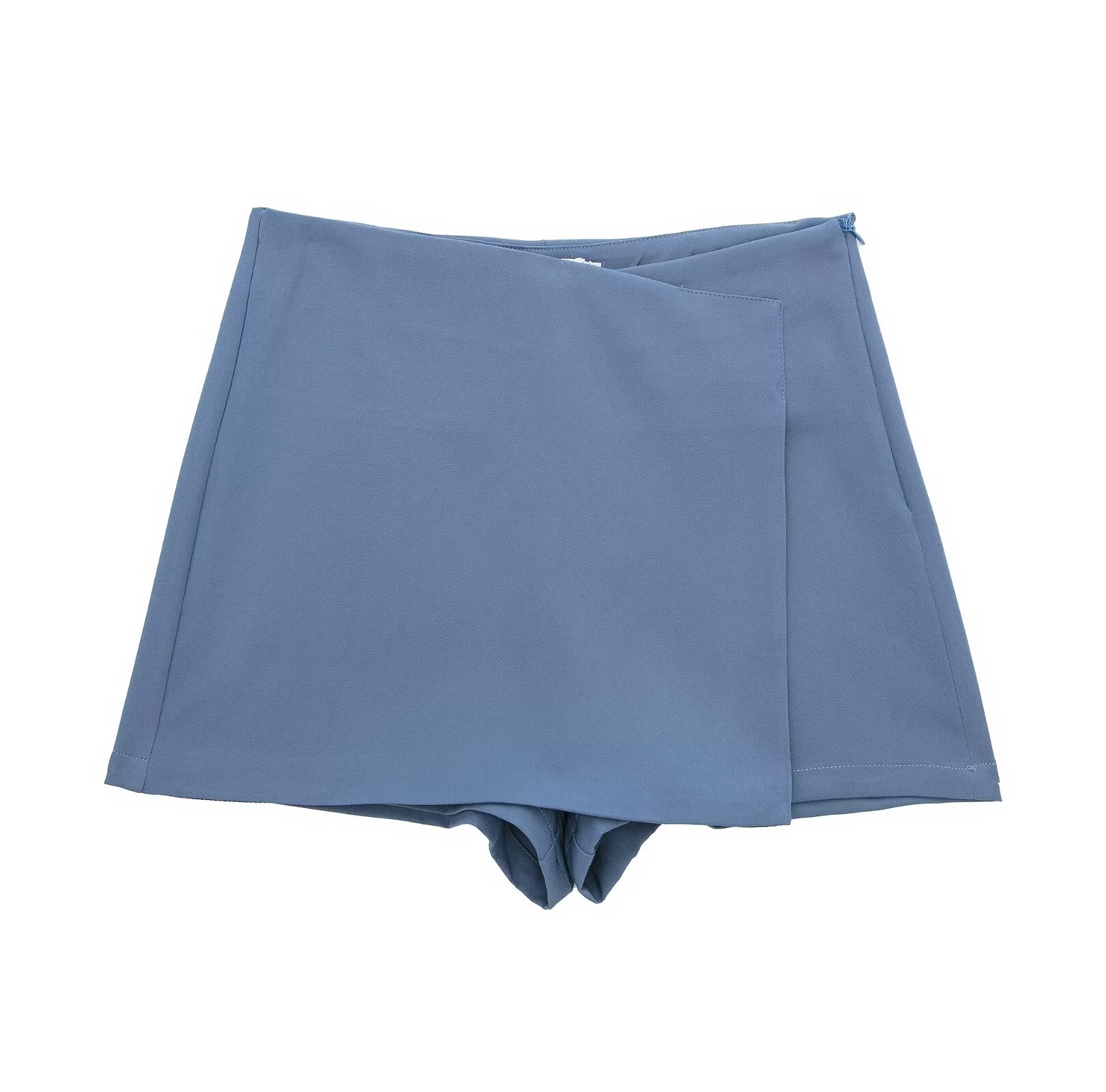 Women's multicolored casual asymmetric culottes