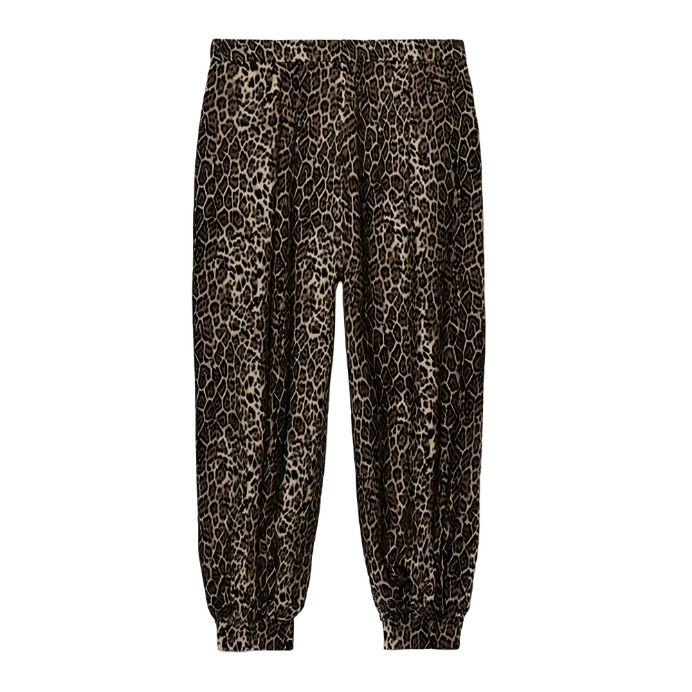 Women's casual satin textured lantern pants
