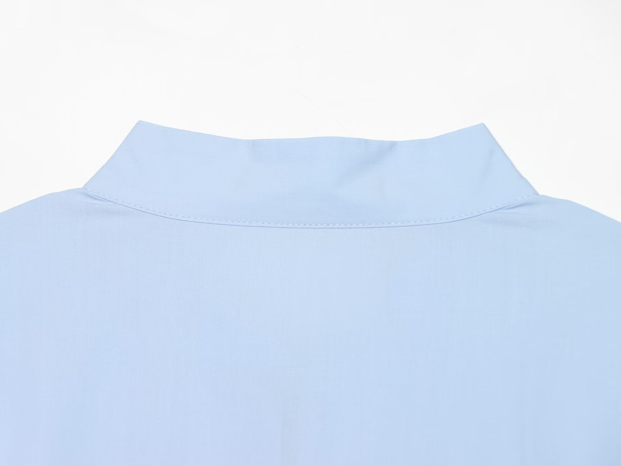 Women's rope knot decorative poplin shirt