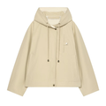 Women's loose hooded casual parka Coat