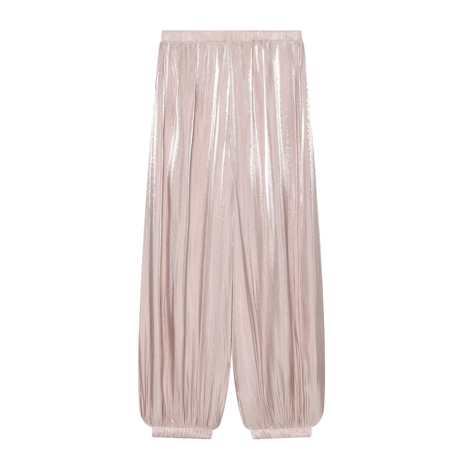 Women's comfortable pleated lantern pants