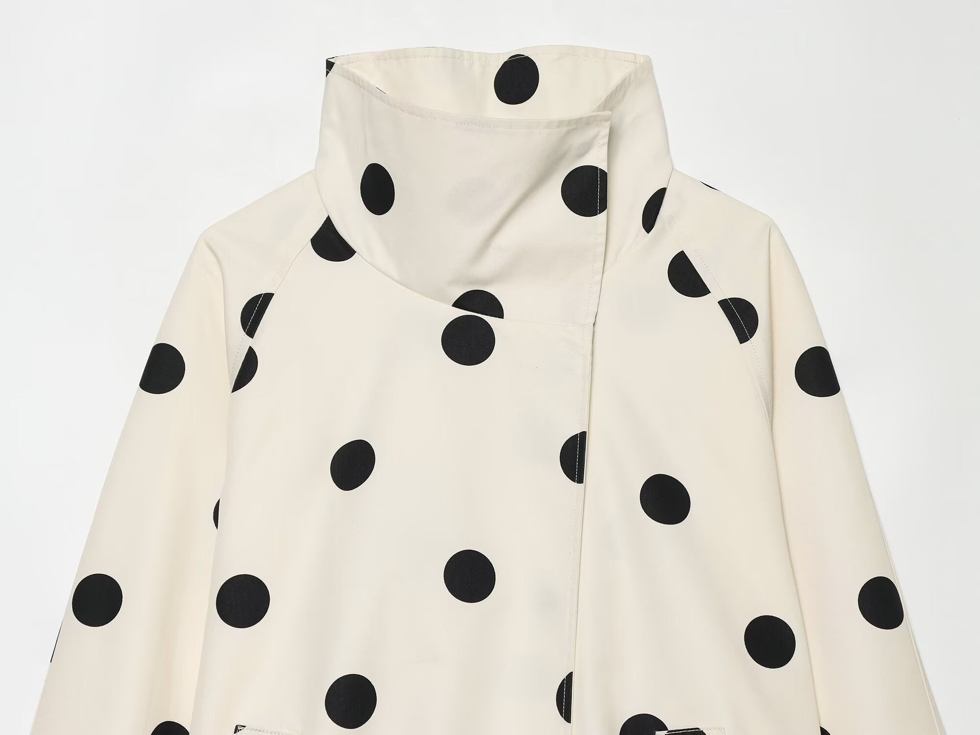 Women's polka dot pilot jacket Coat