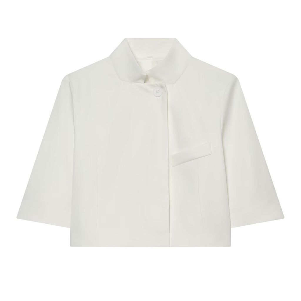 Women's short standing collar Blazer Coat