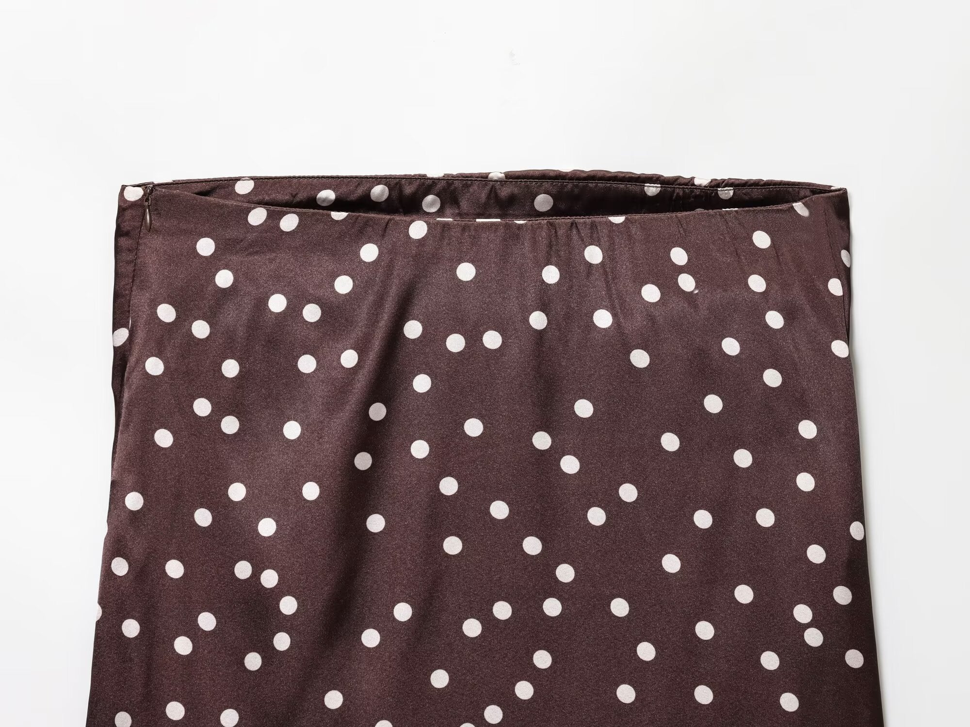 suit Women's 2 pieces satin textured polka dot strapless top+Pants