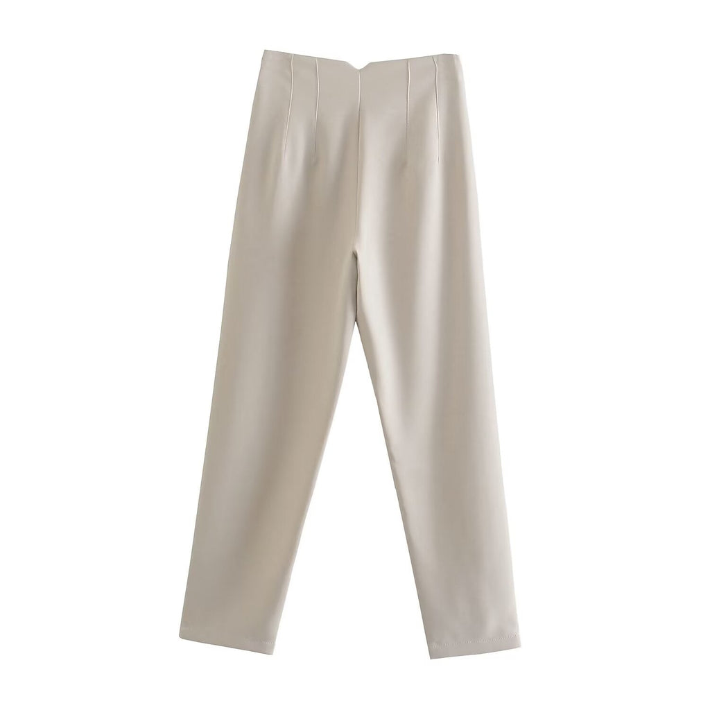 2026 Women's multi-color pleated high waisted pants