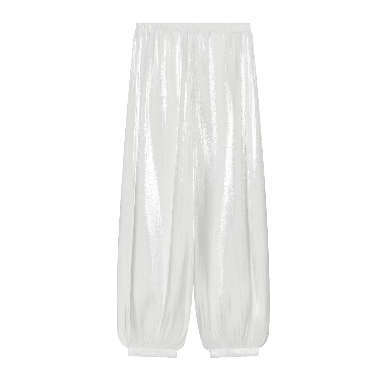 Women's comfortable pleated lantern pants