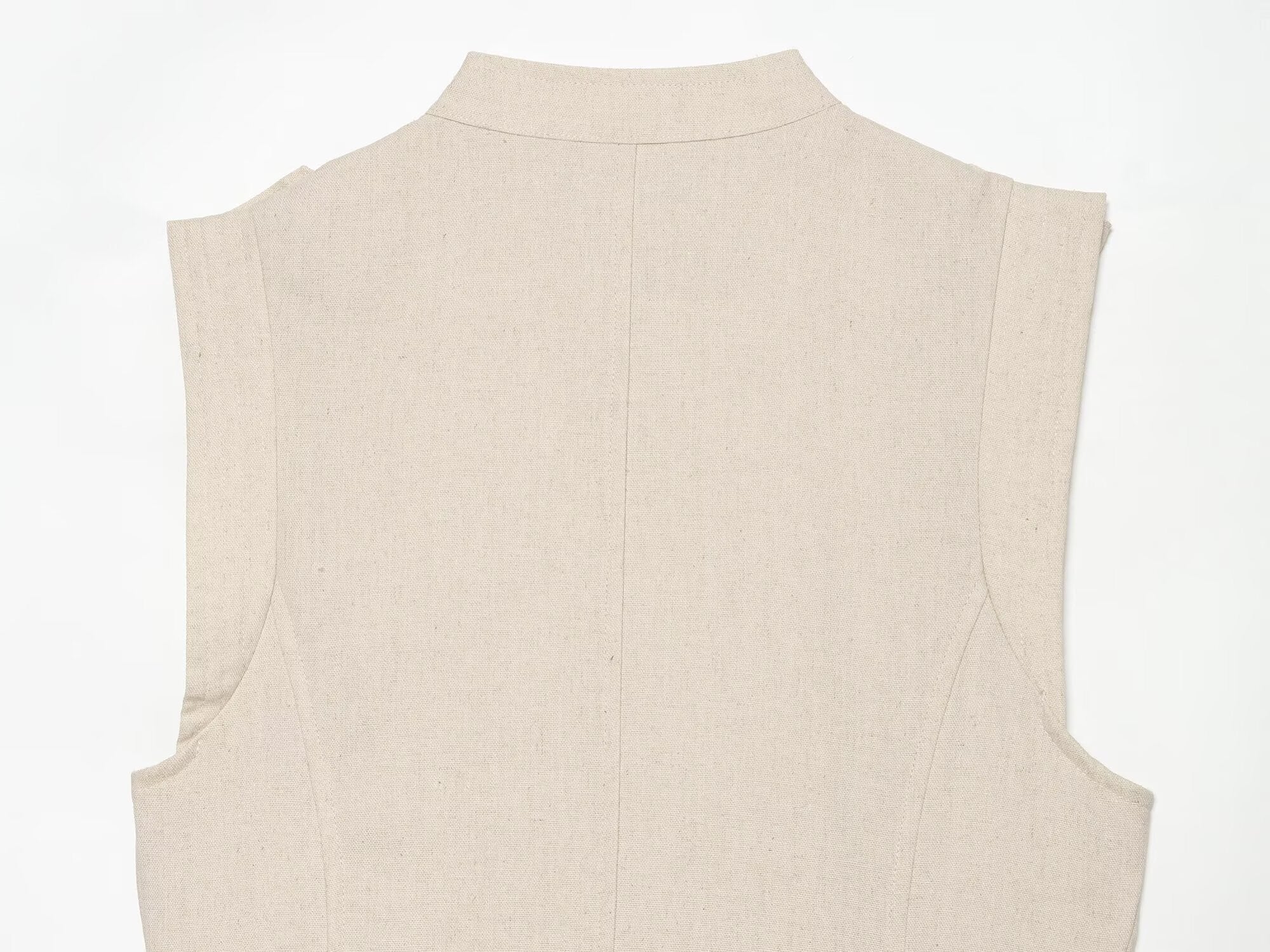 Women's rope knot linen blend mini dress