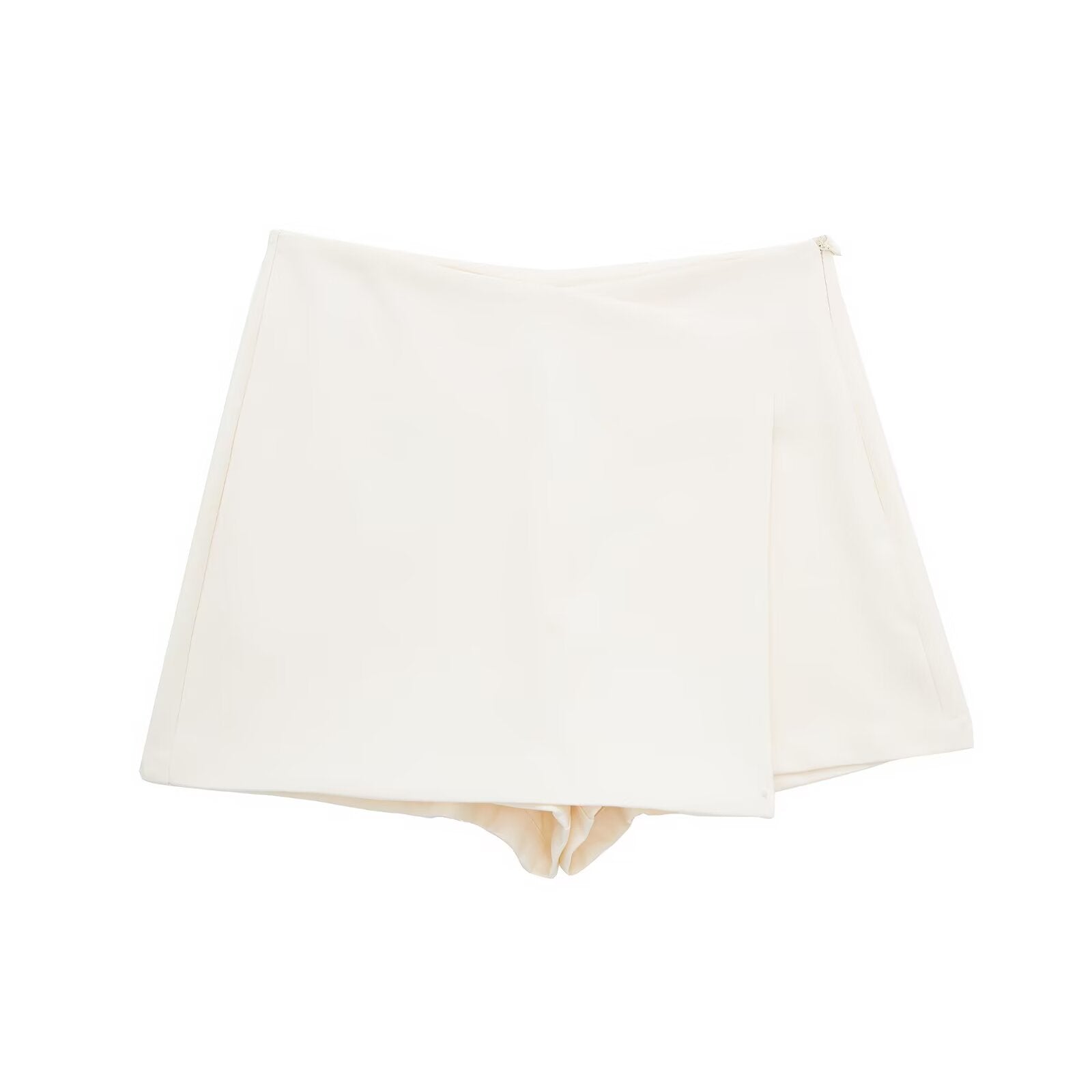 Women's multicolored casual asymmetric culottes