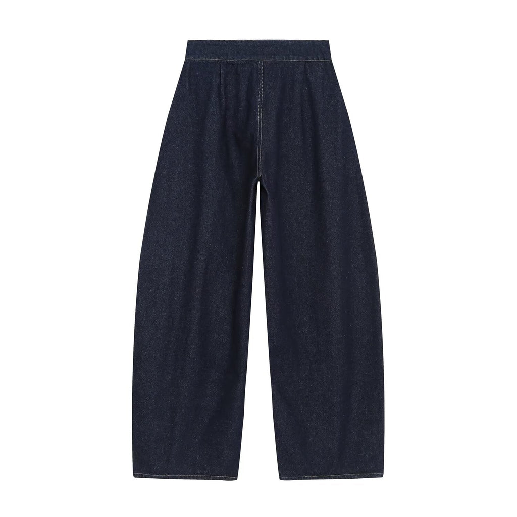 Women's stitched Balloon shaped loose jeans