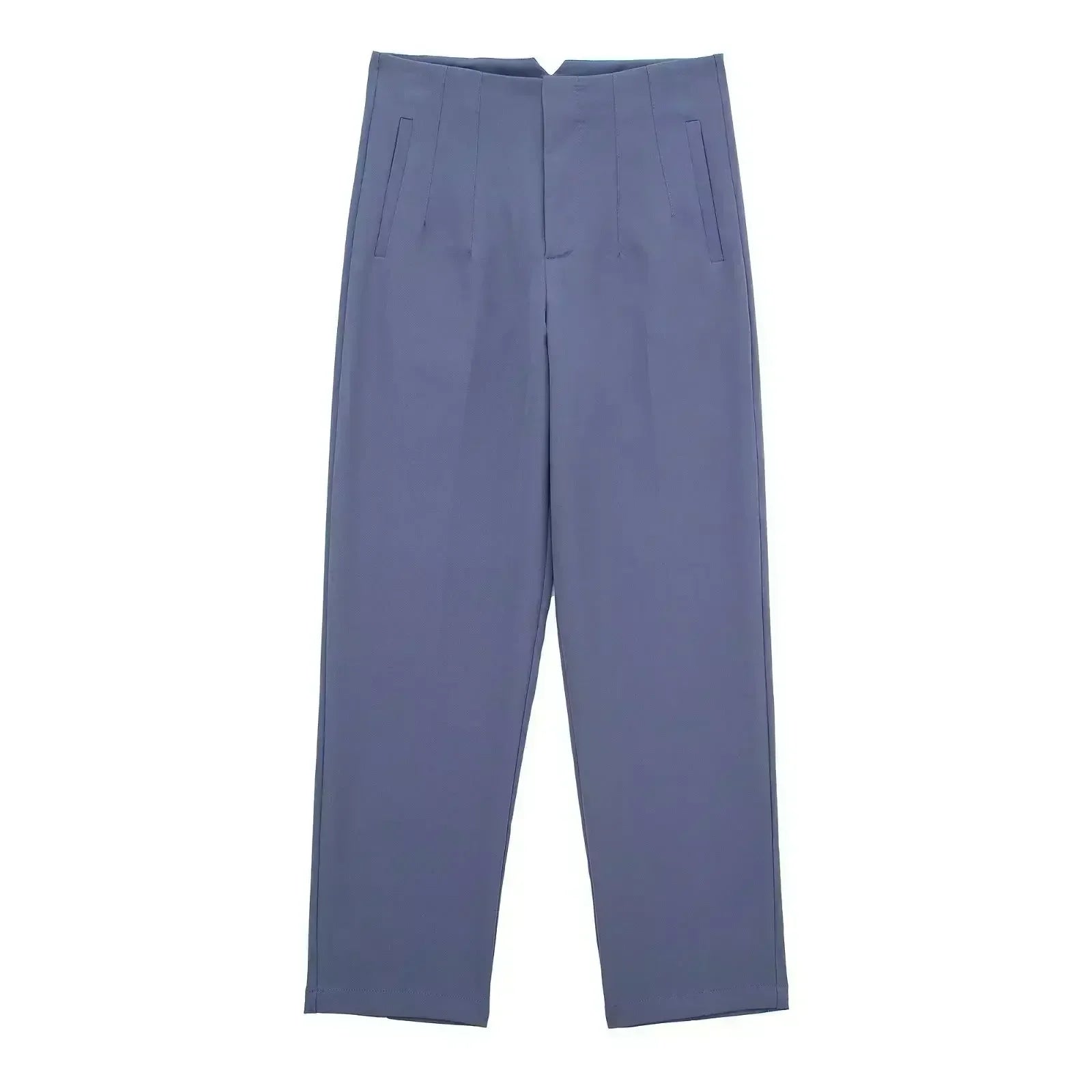 Woman Pants 2023 Chic Fashion Office Wear Pants For Women Vintage High Waist Zipper Fly Female Ankle Trousers Mujer