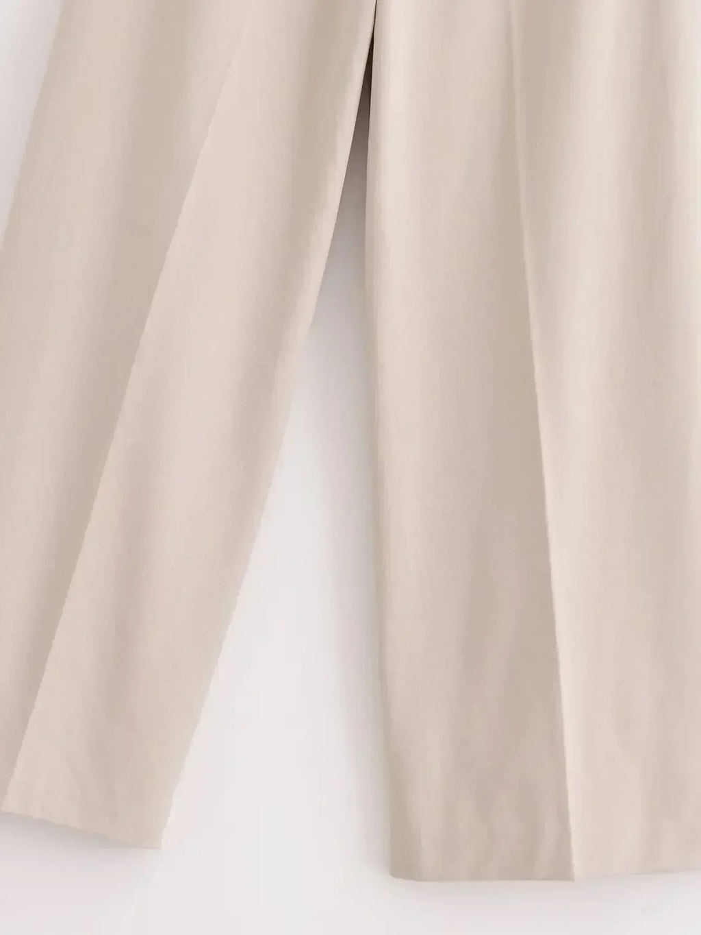 Women's 2024 New Fashion Double Layer Waist Lace up Design Casual Versatile Wide Leg Pants Retro Side Zipper Women's Pants